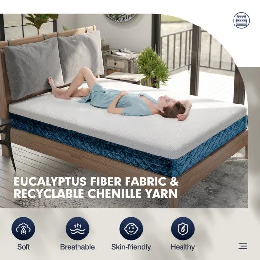 10 Inch Mattress with Jacquard Fabric Cover in a Box-Queen Size