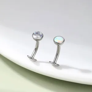 14G Titanium Internally Threaded Floating Belly Button Ring