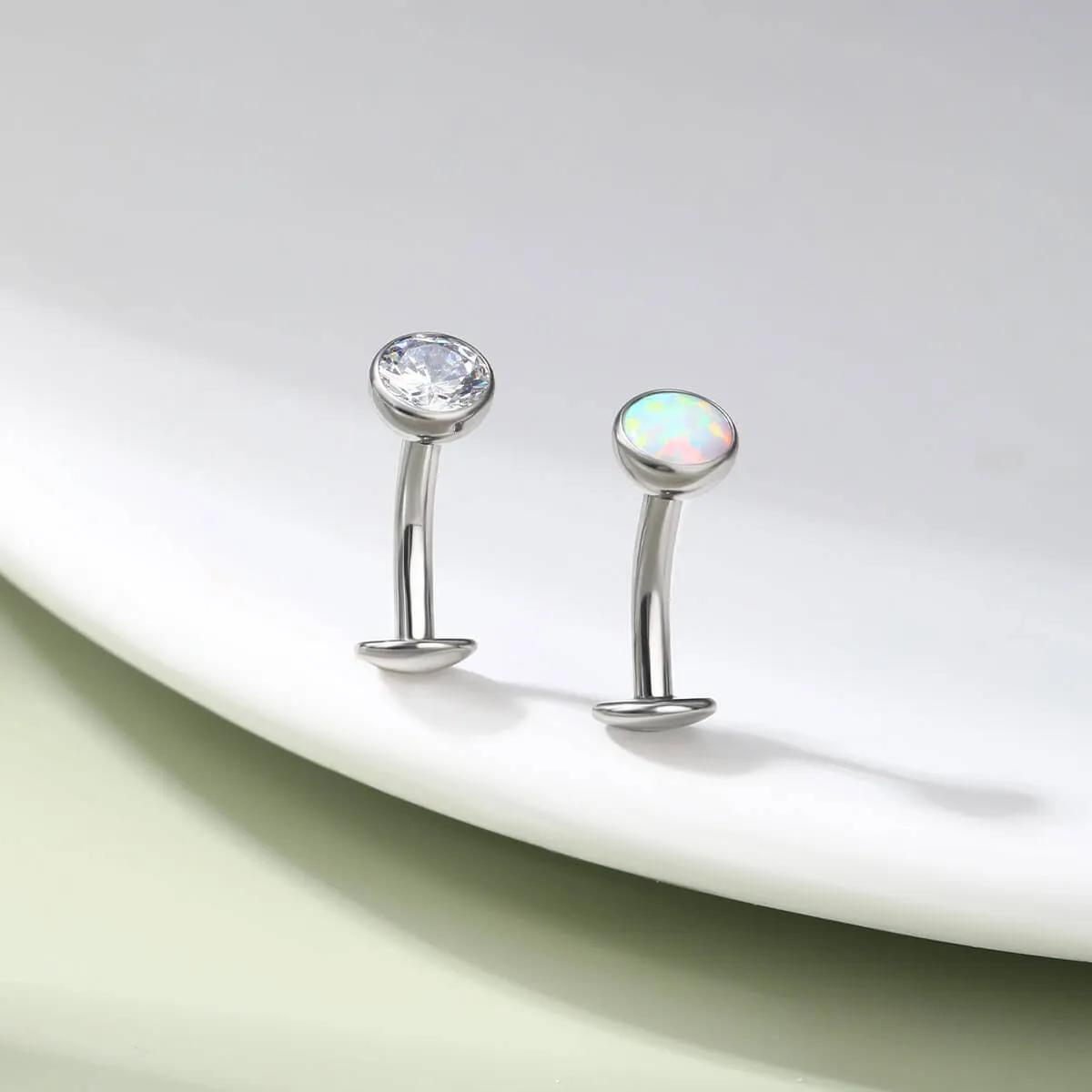14G Titanium Internally Threaded Floating Belly Button Ring