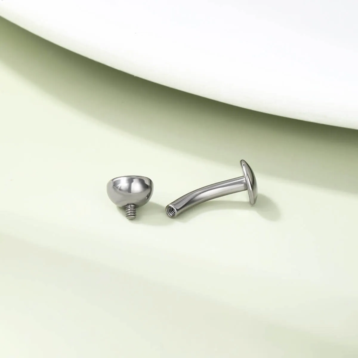14G Titanium Internally Threaded Floating Belly Button Ring