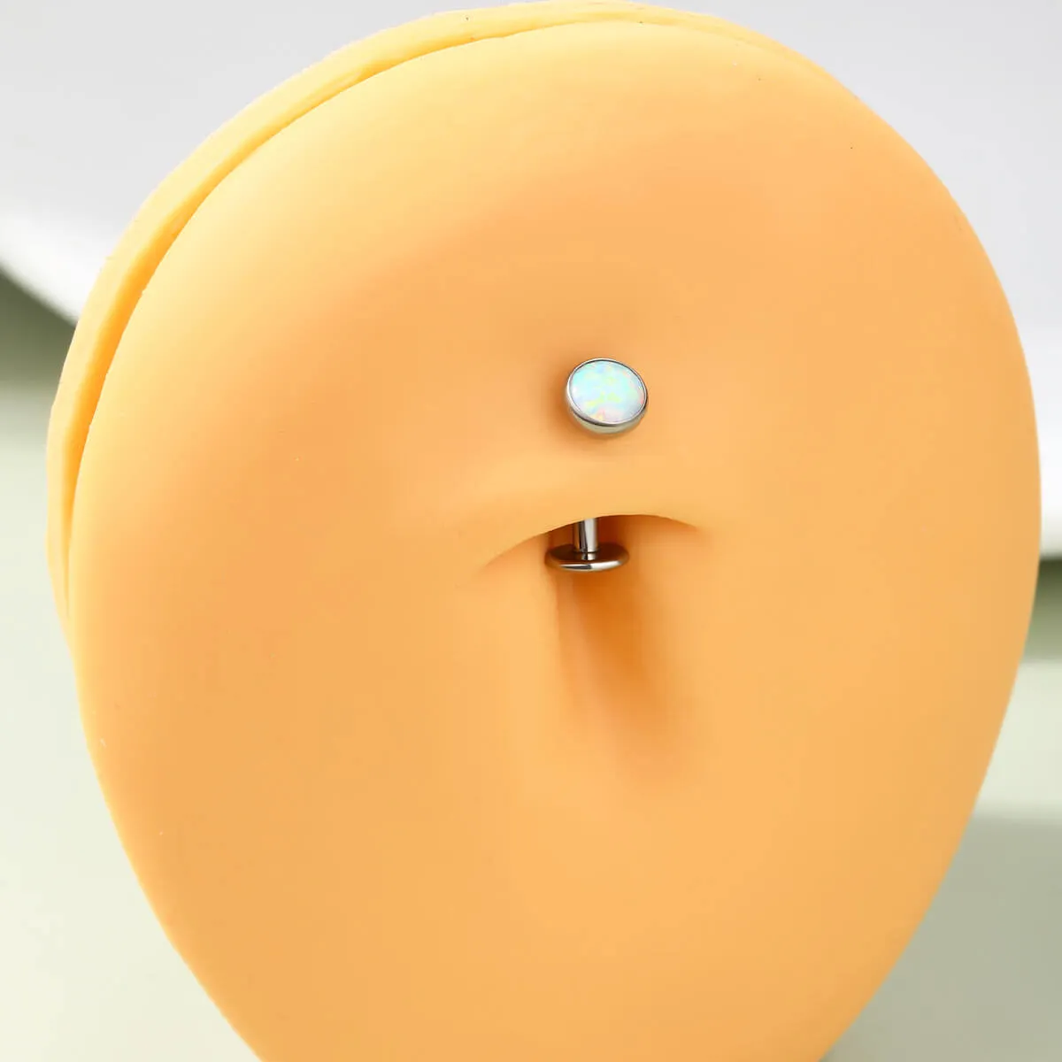 14G Titanium Internally Threaded Floating Belly Button Ring
