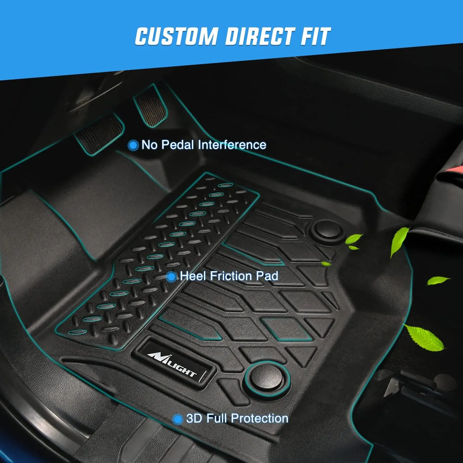 2022-2025 Toyota Tundra CrewMax Cab TPE Floor Mats