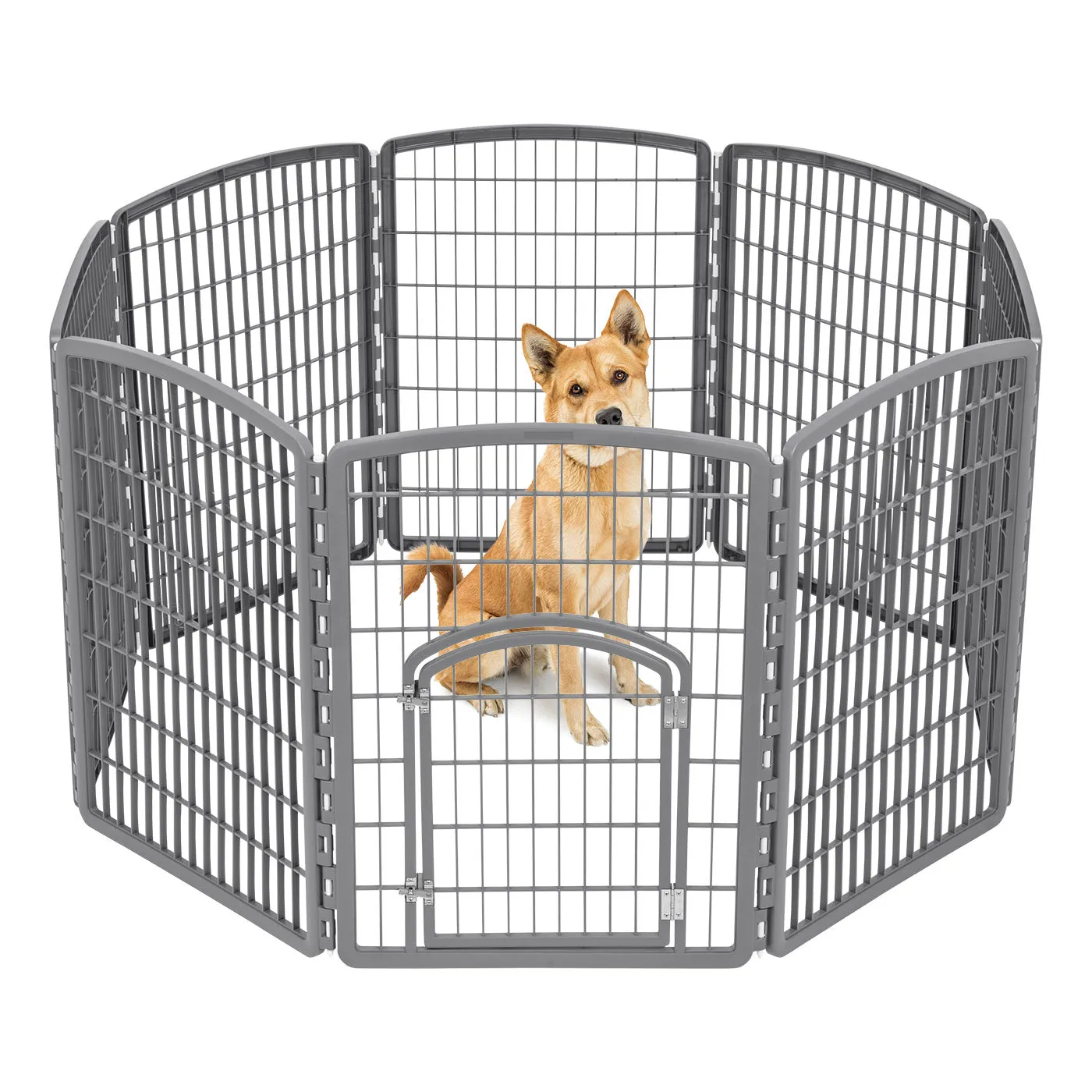 34" Exercise 8-Panel Pet Playpen with Door