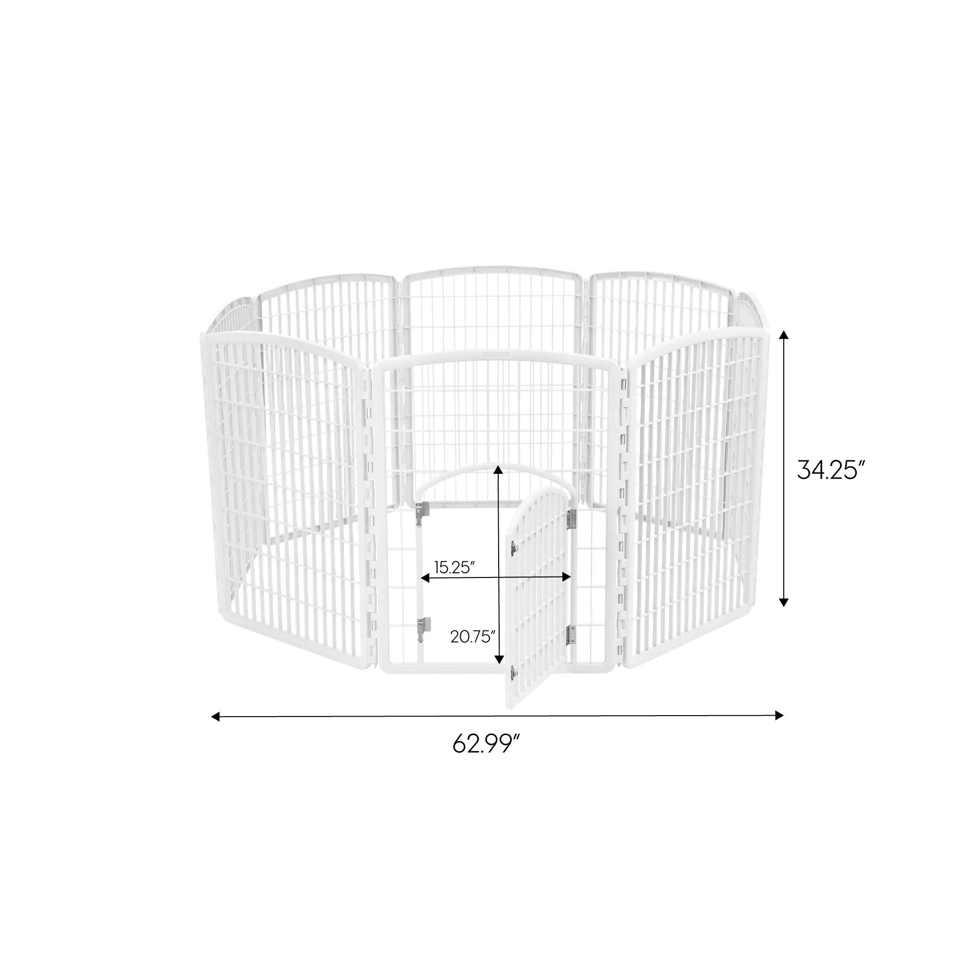 34" Exercise 8-Panel Pet Playpen with Door