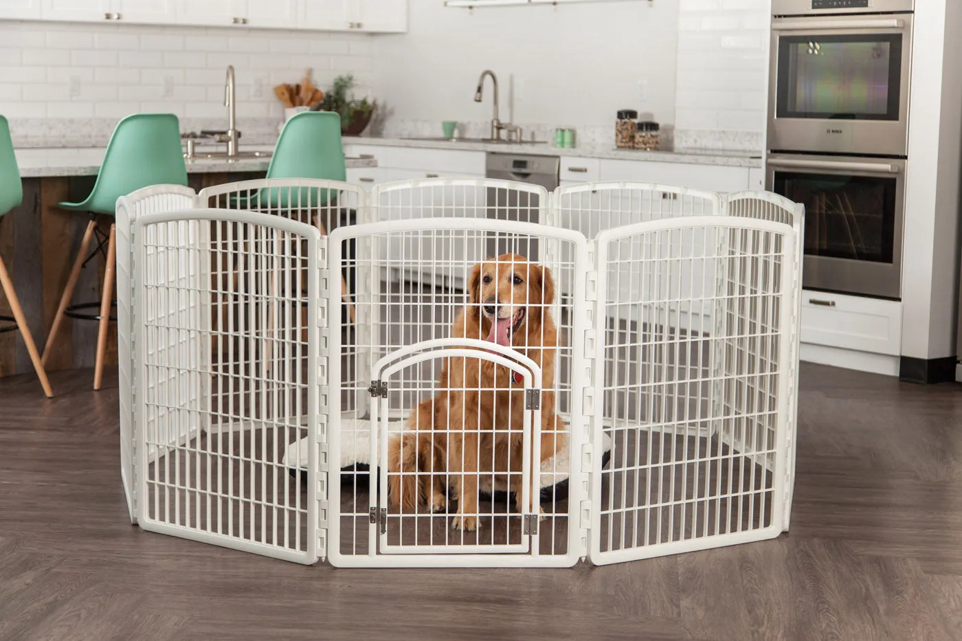 34" Exercise 8-Panel Pet Playpen with Door