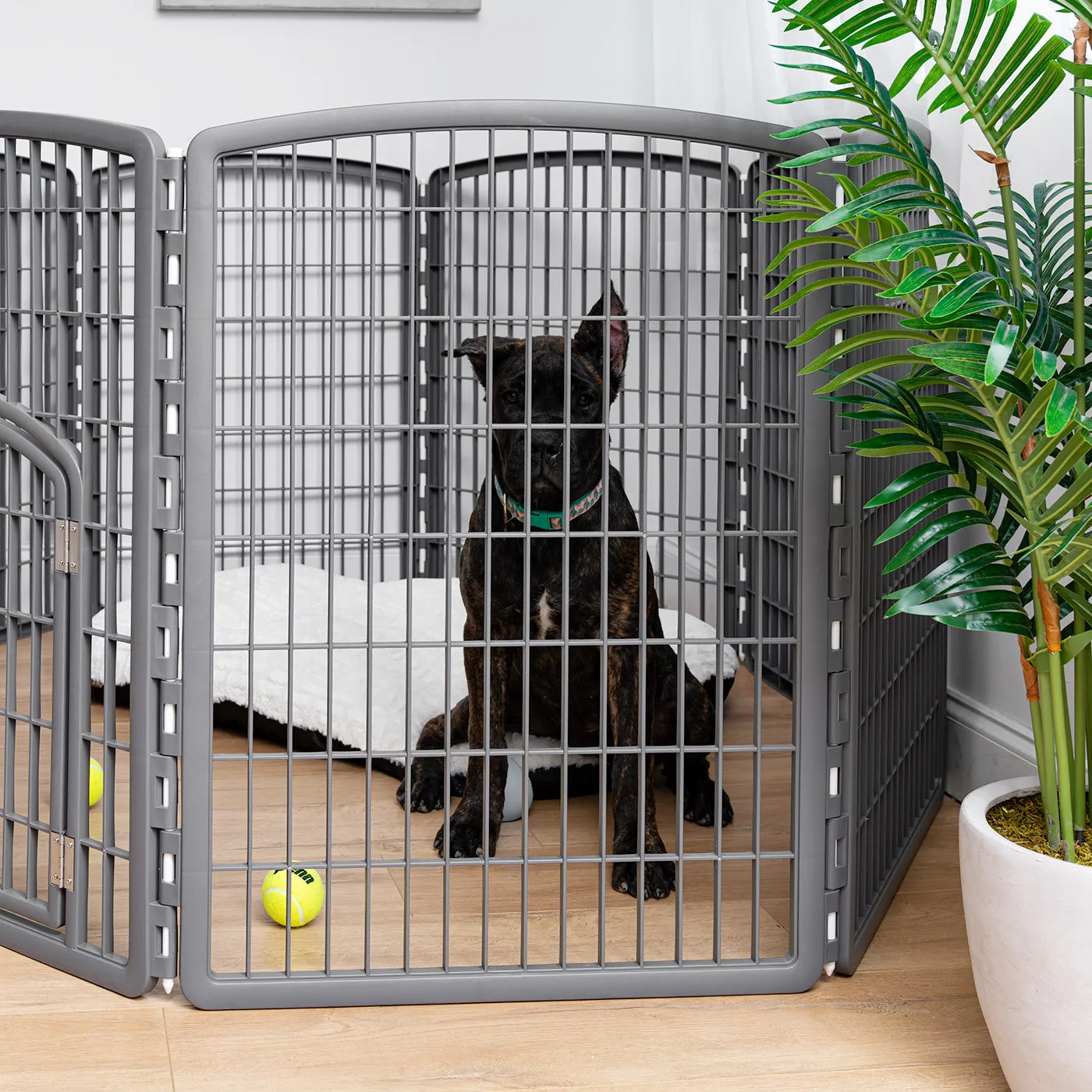 34" Exercise 8-Panel Pet Playpen with Door
