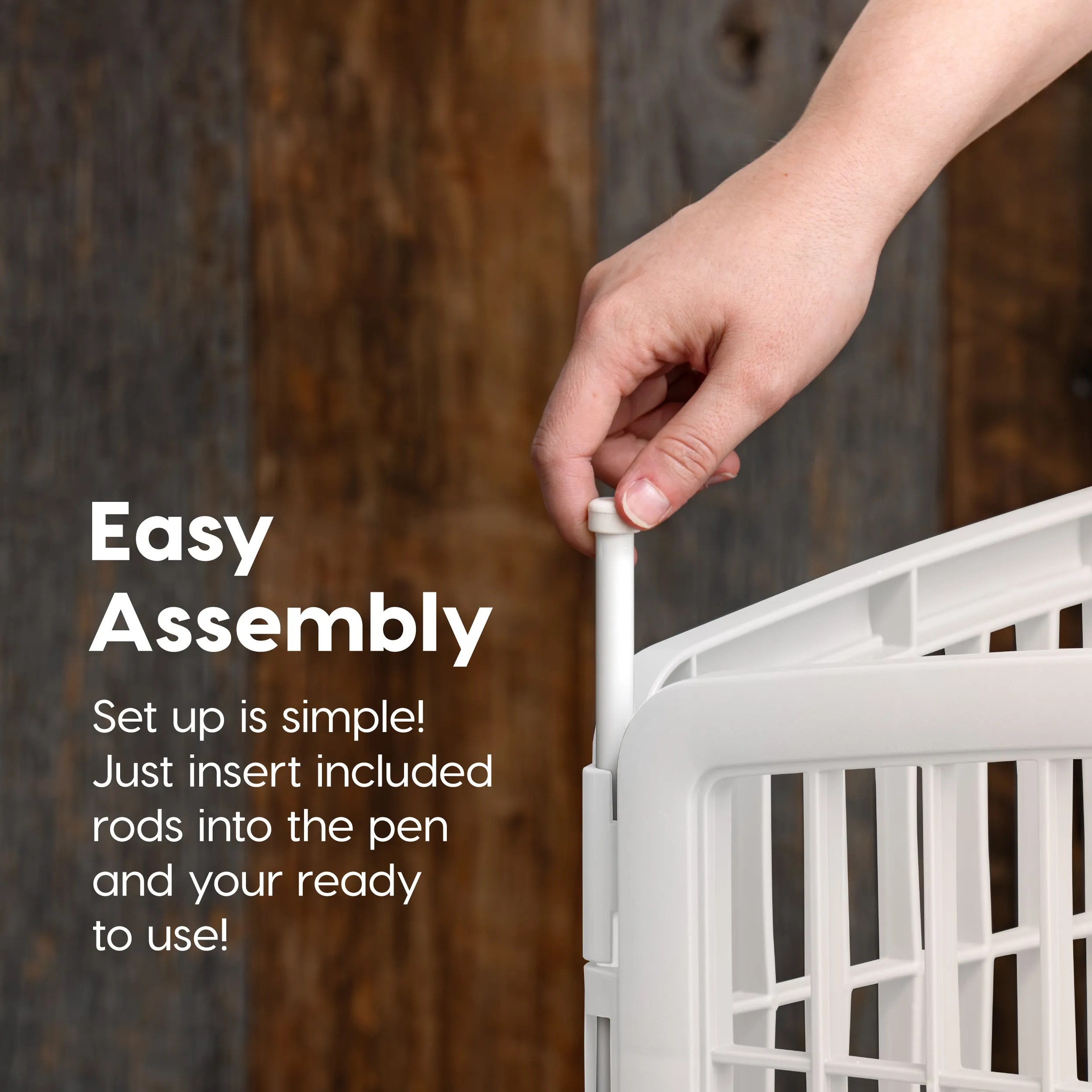 34" Exercise 8-Panel Pet Playpen with Door