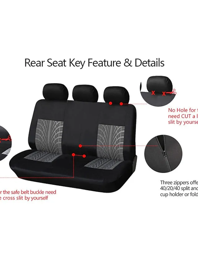 5 Seats Car Seat Cover Full Set Fully Surrounded Car Seat Cover  Car Interior Washable Breathable Comfortable Butterfly Pattern Embroidery Car Seat Cover