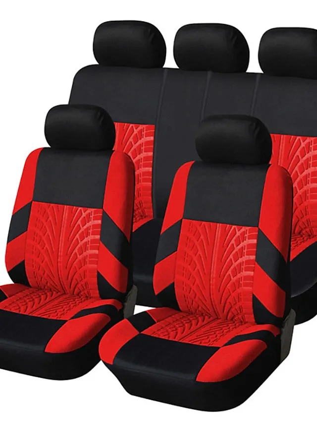 5 Seats Car Seat Cover Fully Surrounded StarFire Cloth Car Seat Cover 95% Universal Car Interior Washable Breathable Comfortable Car Seat Cover Black Gray Red Beige Blue Orange