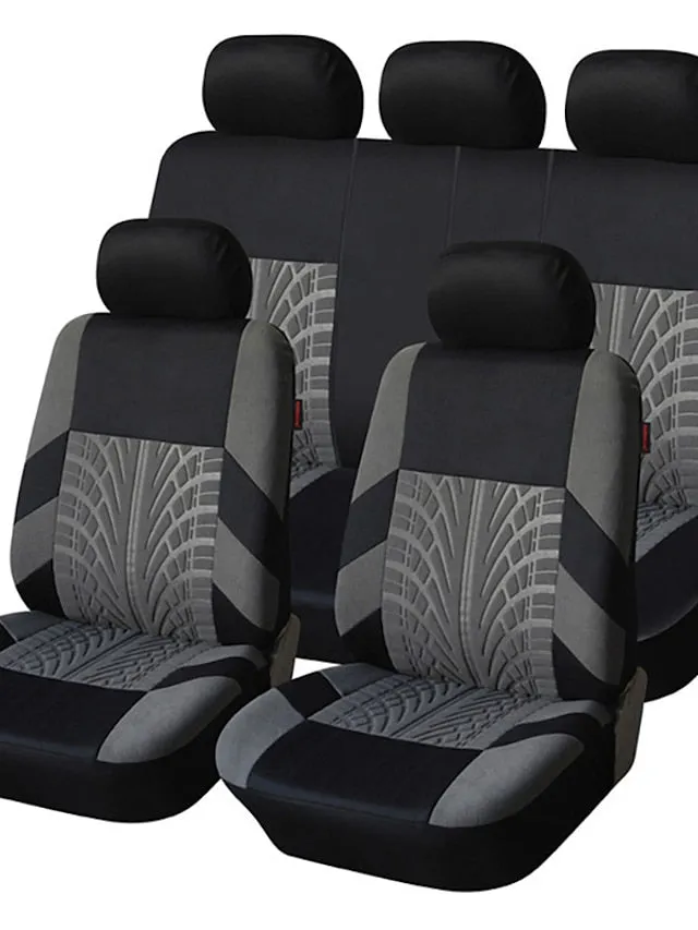 5 Seats Car Seat Cover Fully Surrounded StarFire Cloth Car Seat Cover 95% Universal Car Interior Washable Breathable Comfortable Car Seat Cover Black Gray Red Beige Blue Orange