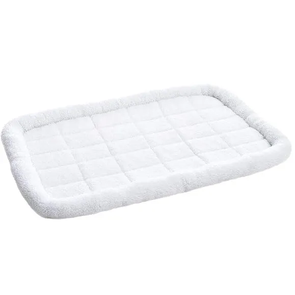Amazon Basics Faux Sherpa Padded Bolster Pet Bed