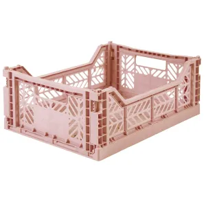 Aykasa - Medium Folding Storage Crate: Milk Tea