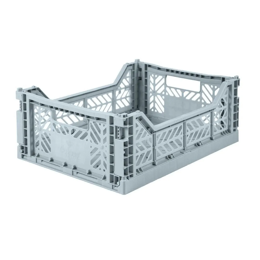Aykasa - Medium Folding Storage Crate: Pale Blue
