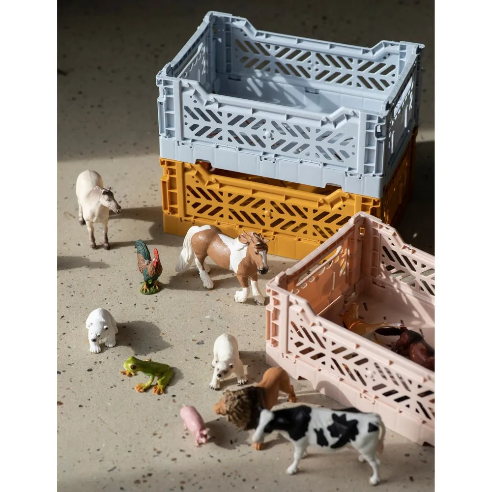 Aykasa Midi Foldable Storage Crate - Grey