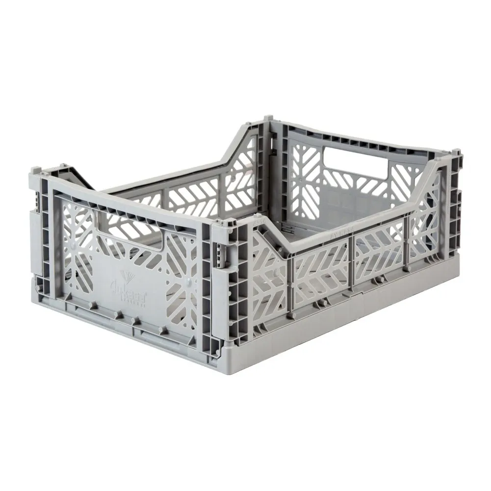 Aykasa Midi Foldable Storage Crate - Grey