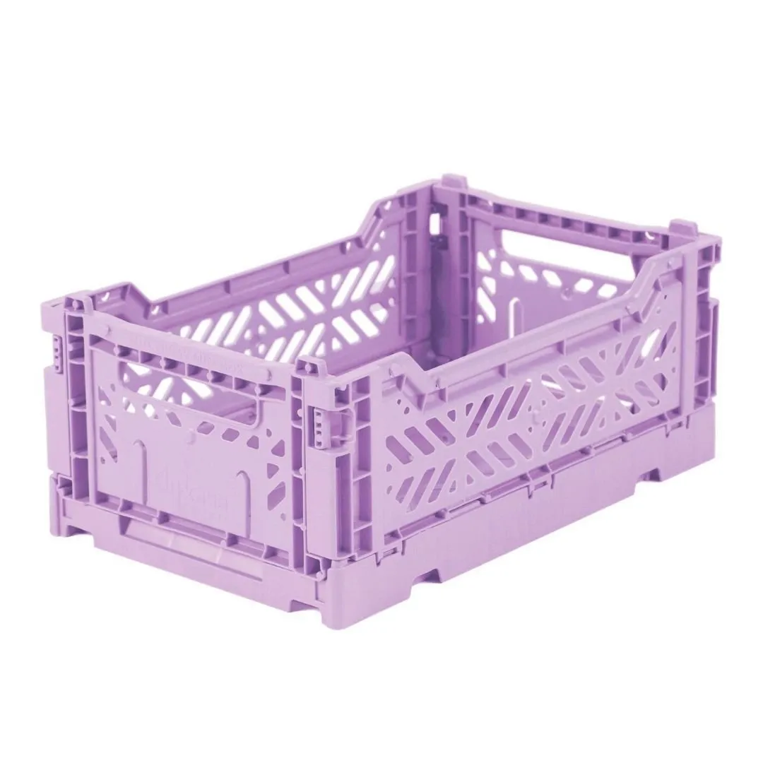 Aykasa - Small Folding Storage Crate: Orchid