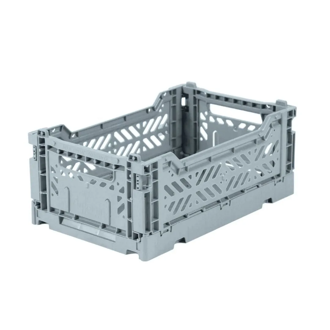 Aykasa - Small Folding Storage Crate: Pale Blue