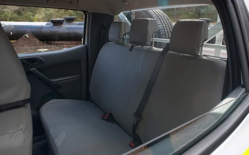 Black Duck Canvas Seat Covers Suits Scheel-Mann Touring All Years Grey