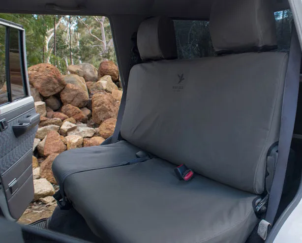 Black Duck Canvas Seat Covers Suits Scheel-Mann Touring All Years Grey