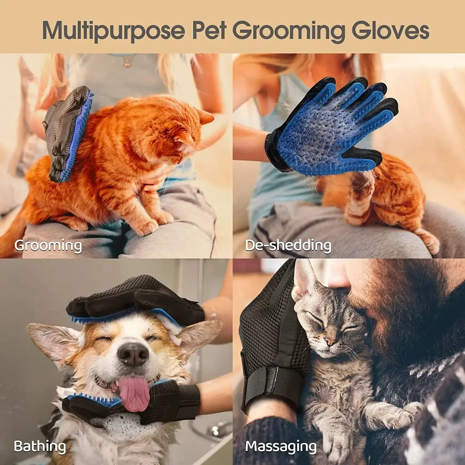 Cat Grooming Gloves