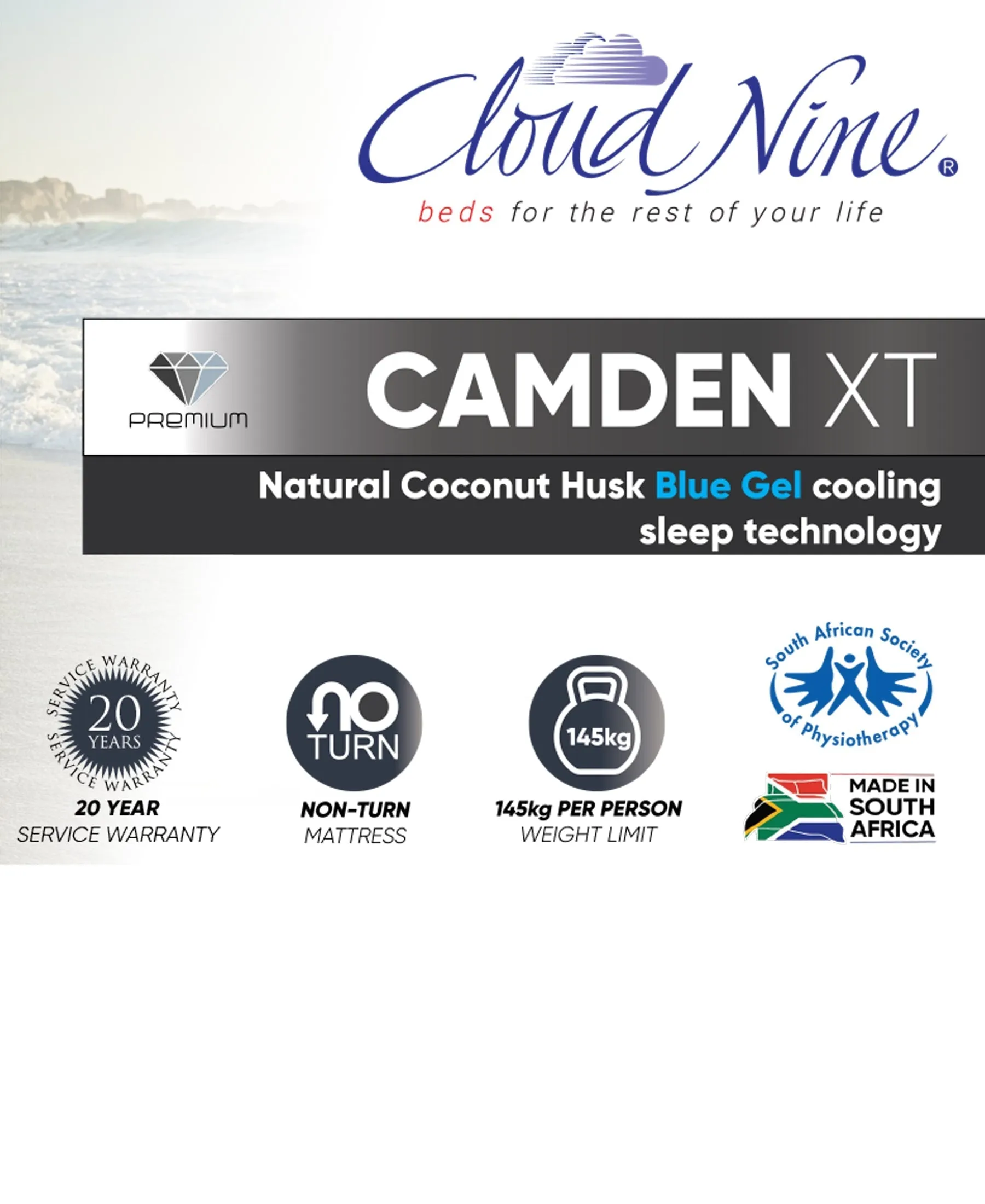 Cloud Nine Camden XT Bed Single
