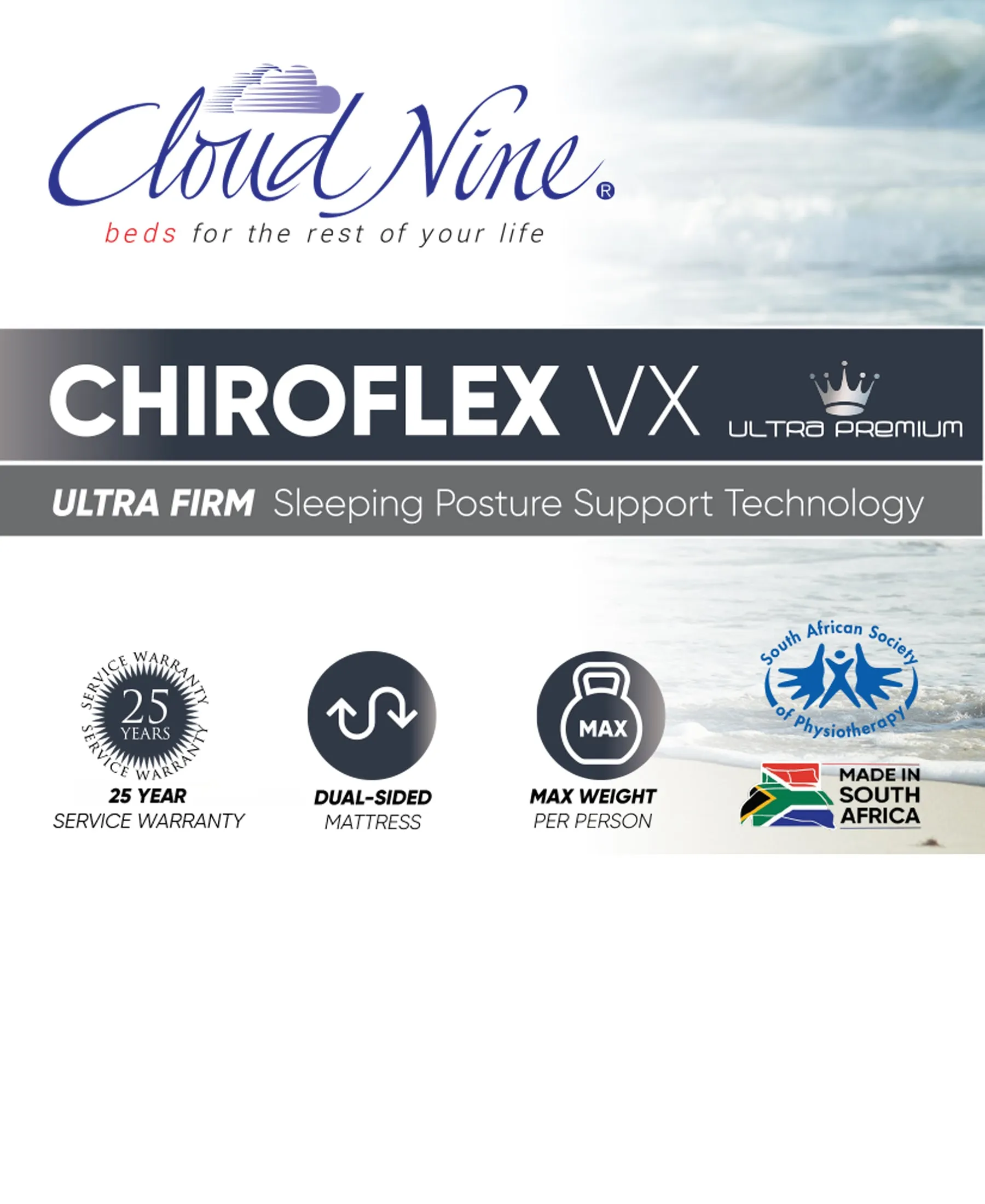 Cloud Nine Chiroflex VX Double Bed