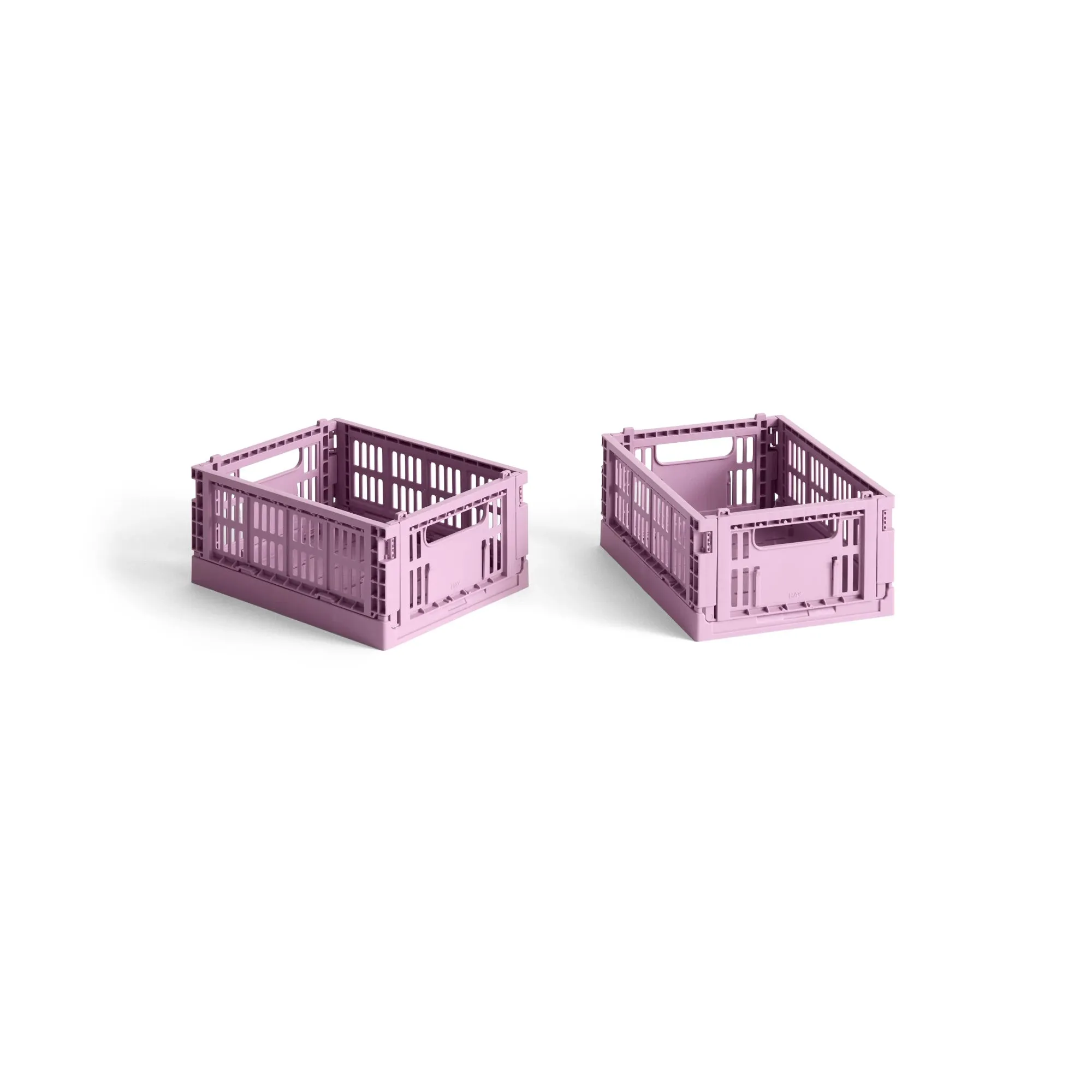 Colour Crate - Collapsible | Mini - Set of 2 | 100% Recycled Plastic | by HAY