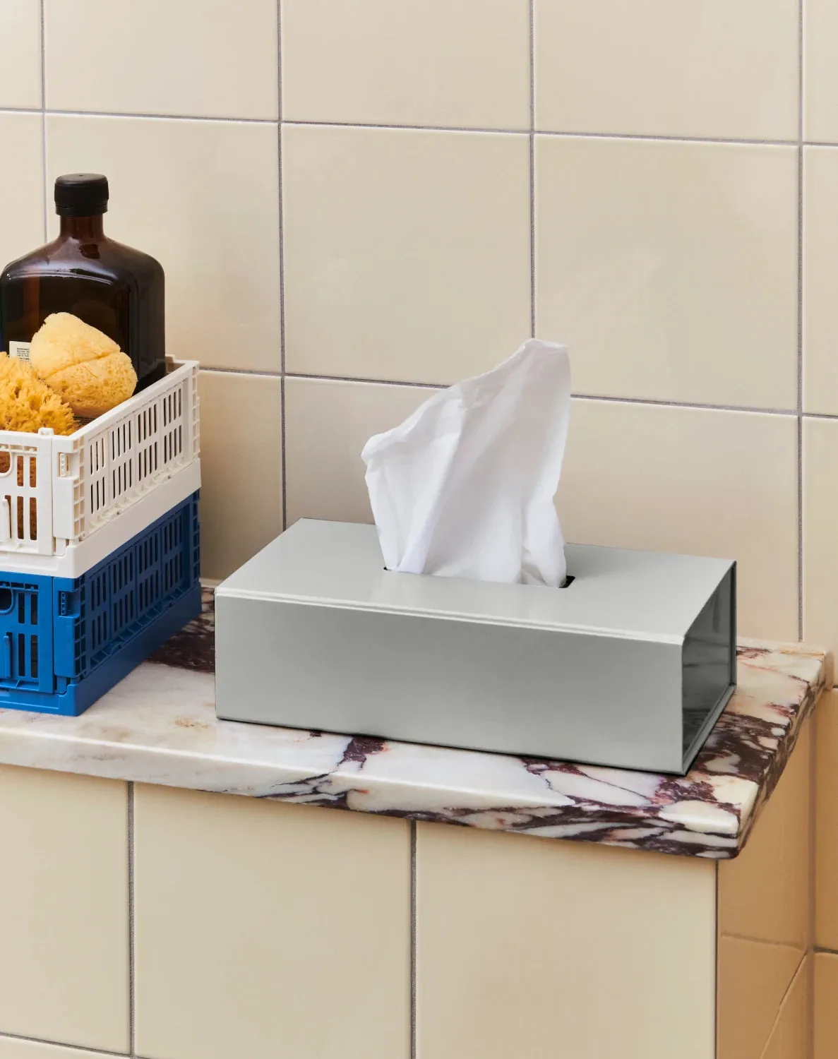 Colour Crate - Collapsible | Mini - Set of 2 | 100% Recycled Plastic | by HAY