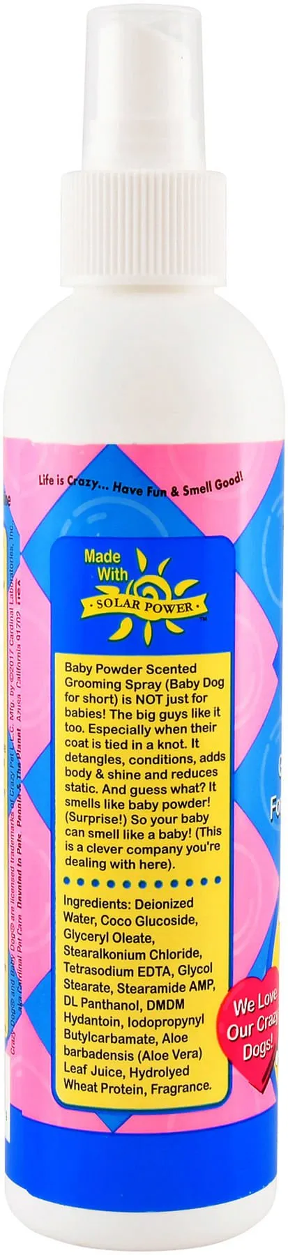 Crazy Dog Baby Dog Grooming Spray, 8 oz