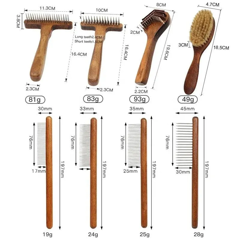 Customizable Luxury Pet Dematting Comb