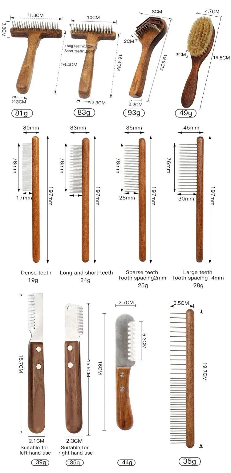 Customizable Luxury Pet Dematting Comb