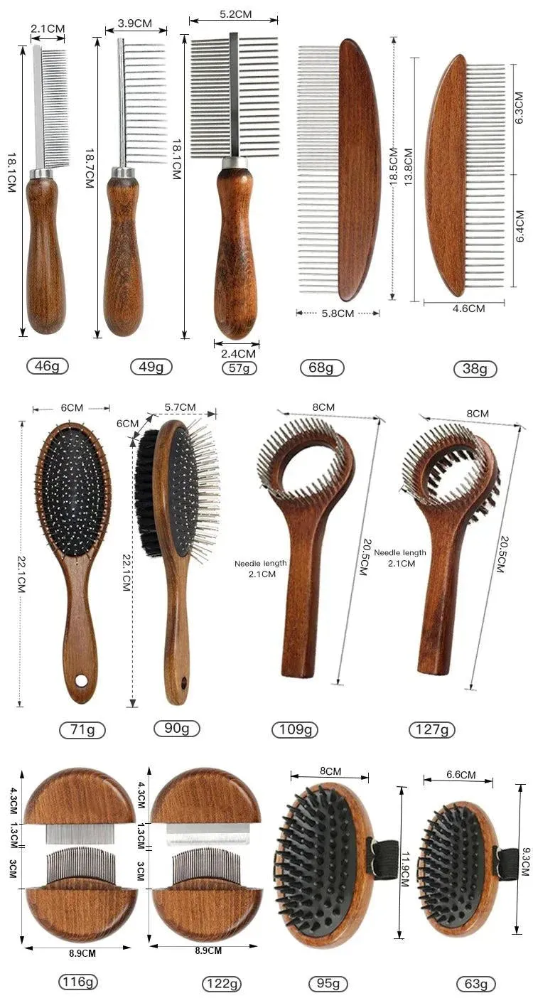 Customizable Luxury Pet Dematting Comb