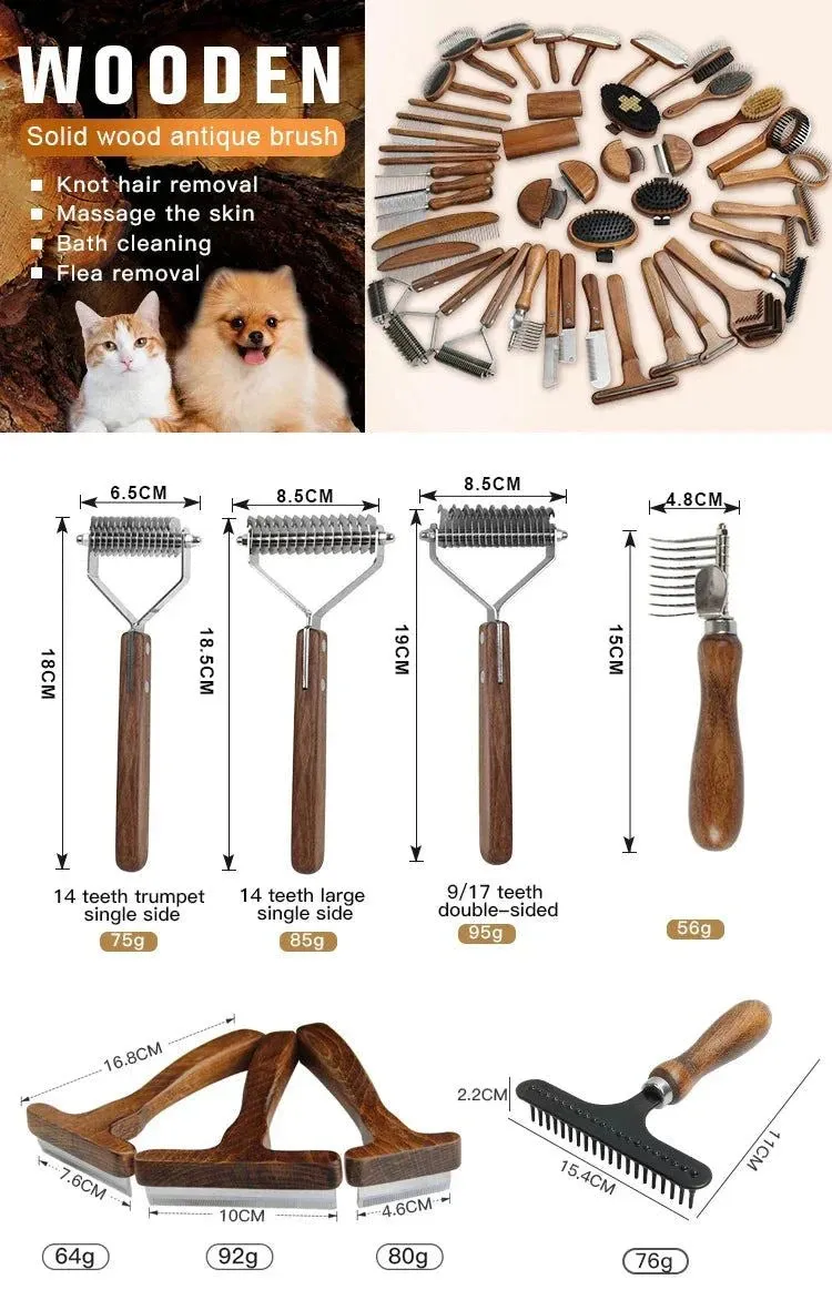 Customizable Luxury Pet Dematting Comb
