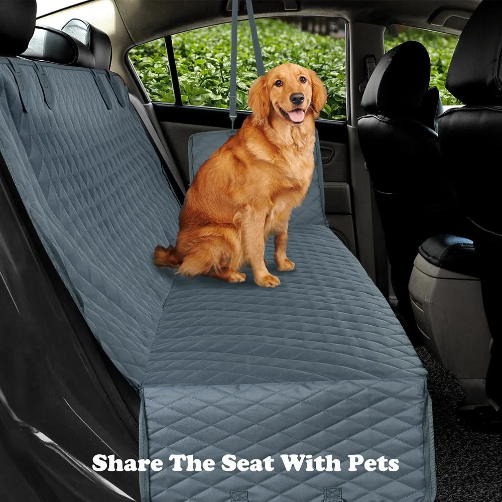 Dog Car Hammock with Mesh Window - 100% Waterproof - Anti-slip