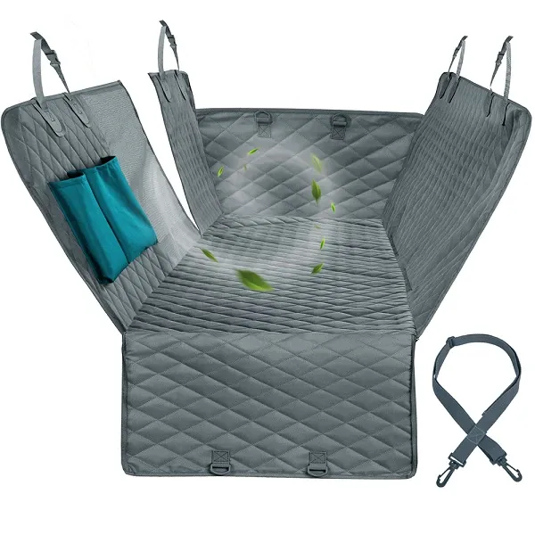 Dog Car Hammock with Mesh Window - 100% Waterproof - Anti-slip