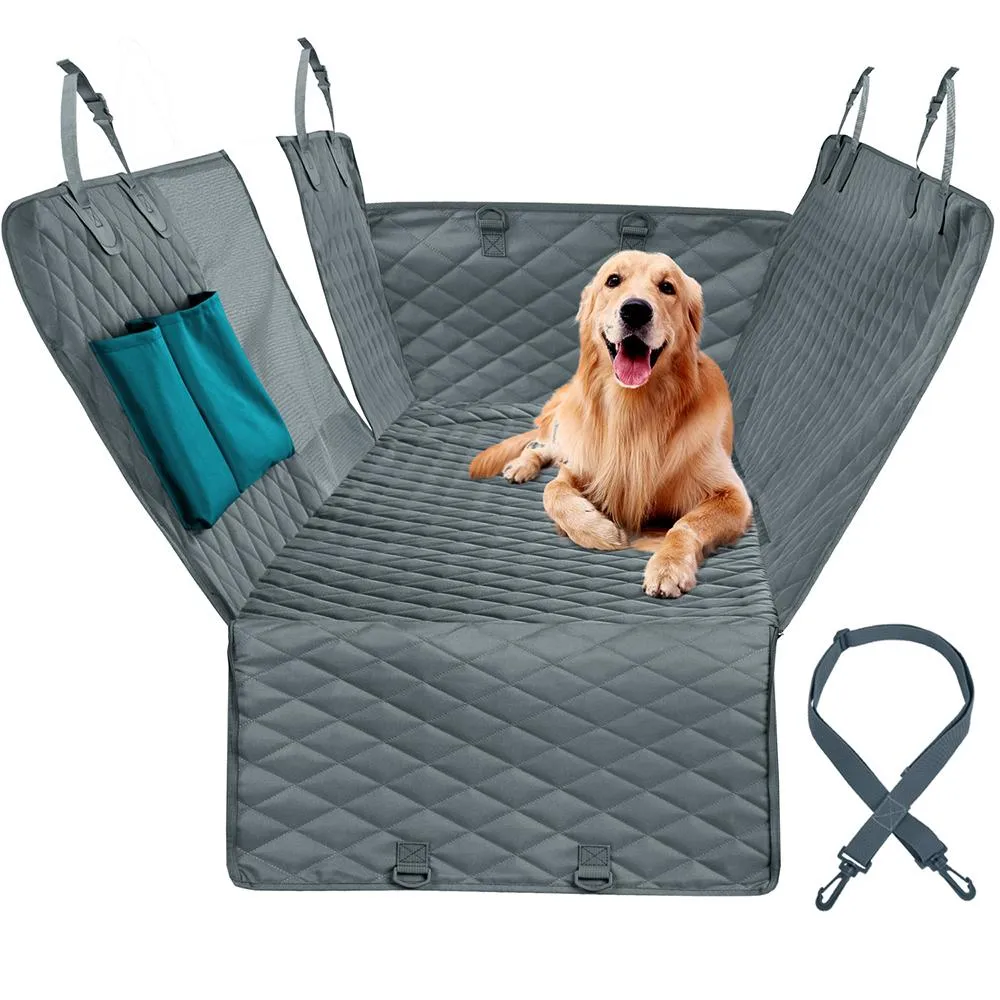 Dog Car Hammock with Mesh Window - 100% Waterproof - Anti-slip
