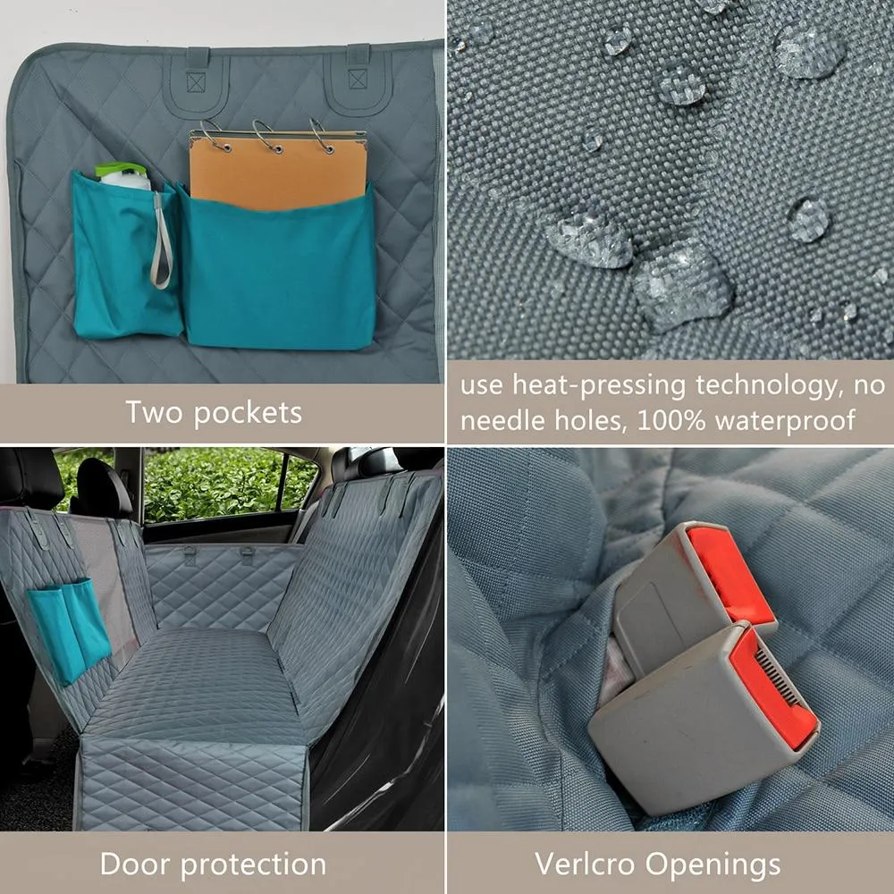 Dog Car Hammock with Mesh Window - 100% Waterproof - Anti-slip