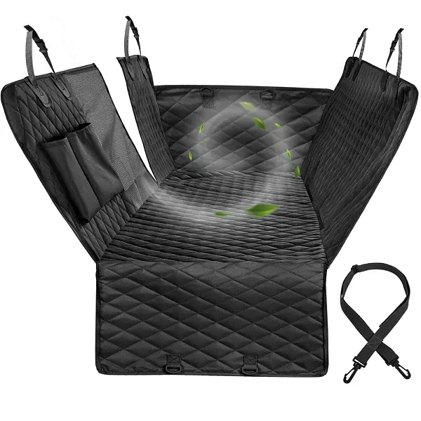Dog Car Hammock with Mesh Window - 100% Waterproof - Anti-slip