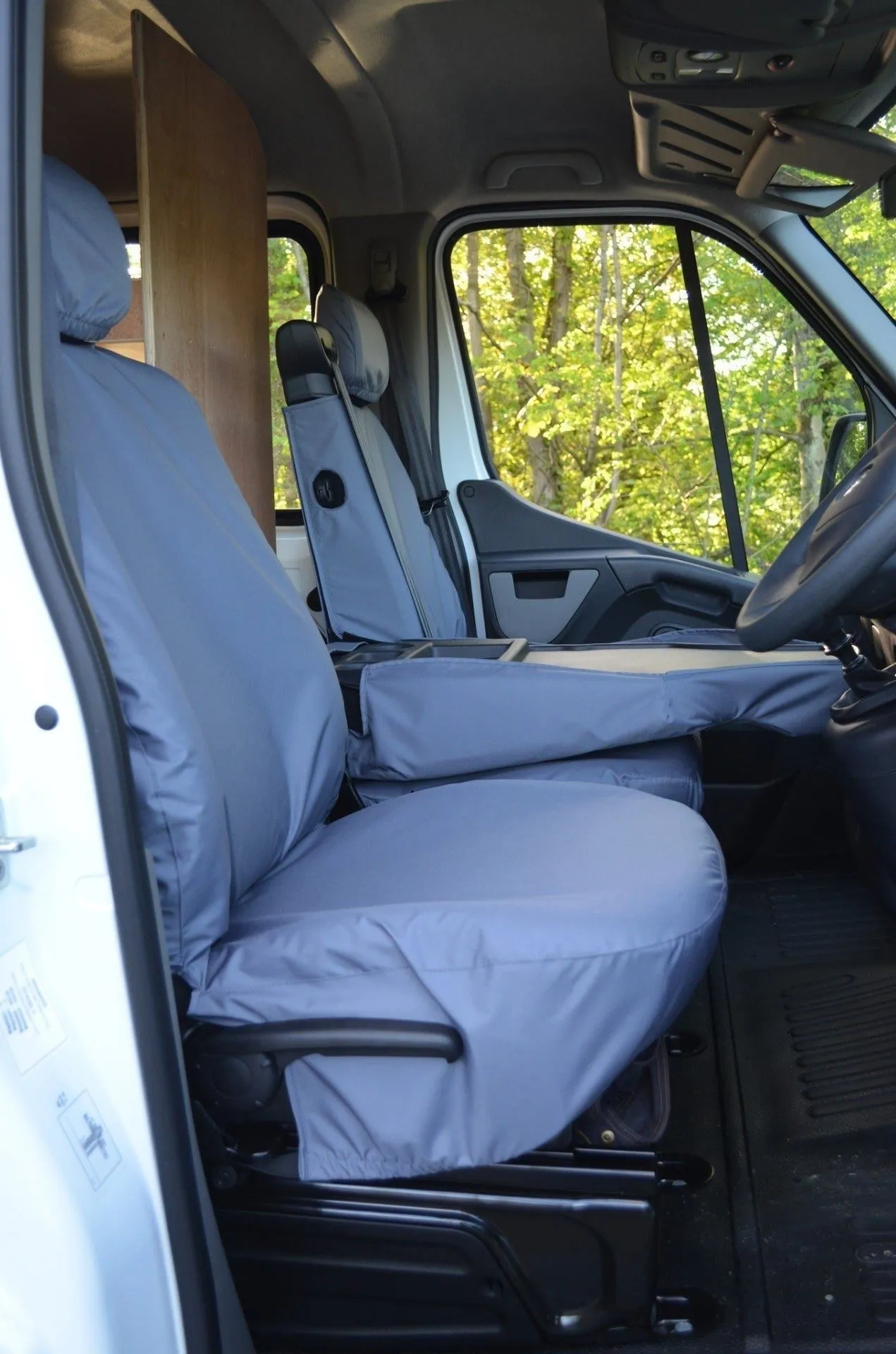 Fits Renault Master Van ZE 2018  Tailored Front Seat Covers