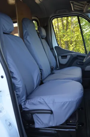 Fits Renault Master Van ZE 2018  Tailored Front Seat Covers