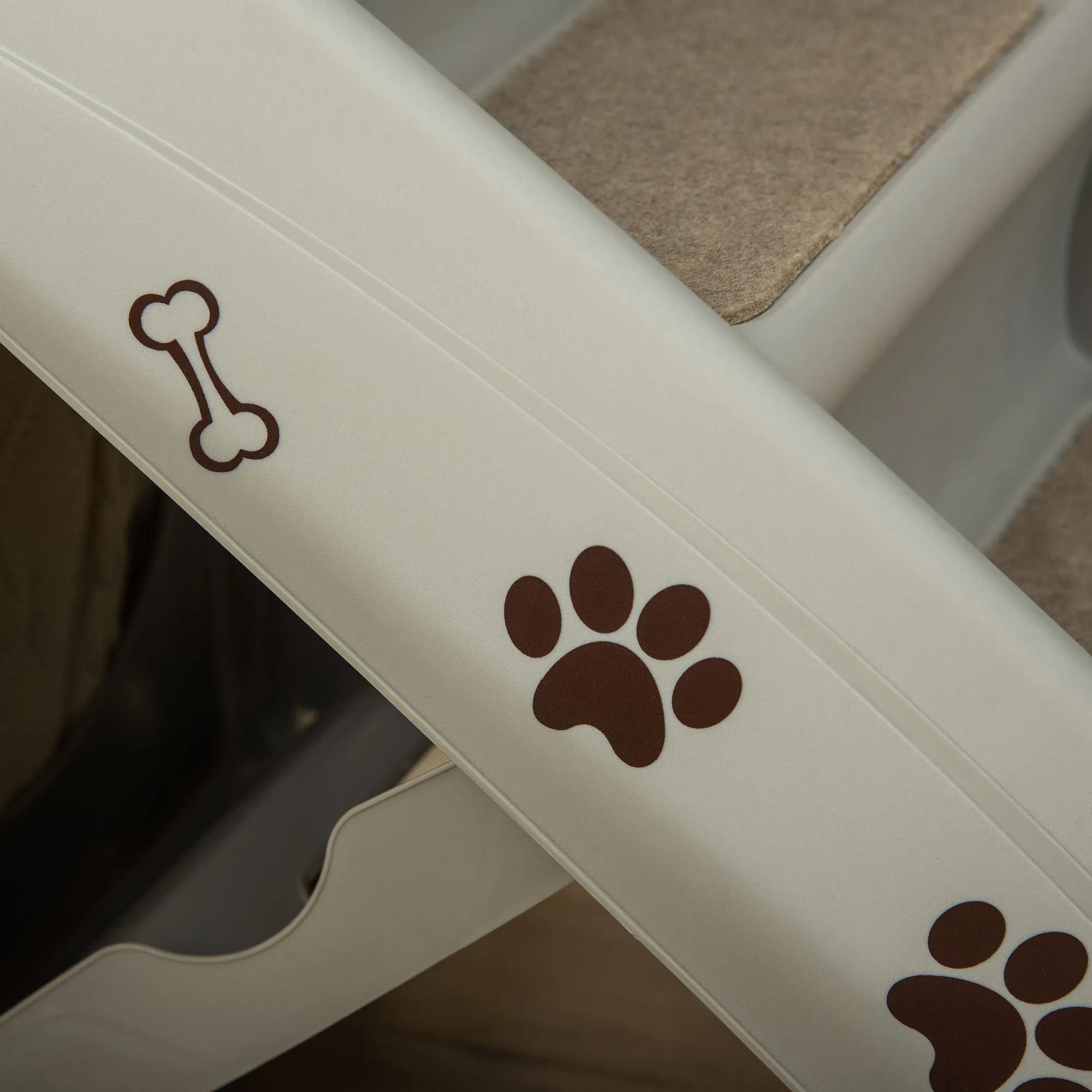 Foldable Pet Stairs for Cats, 62cm - Grey