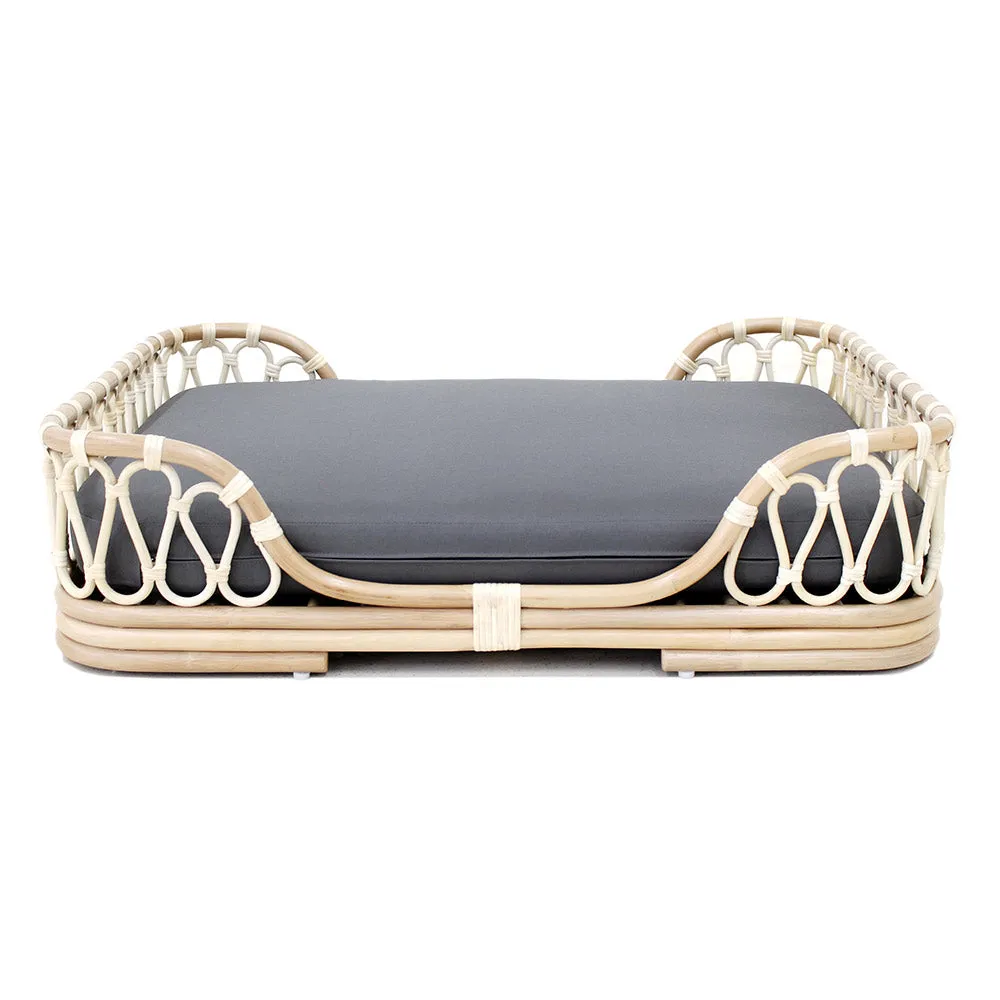 Fura Albi Rattan Bed For Cats & Dogs (Biscuit)
