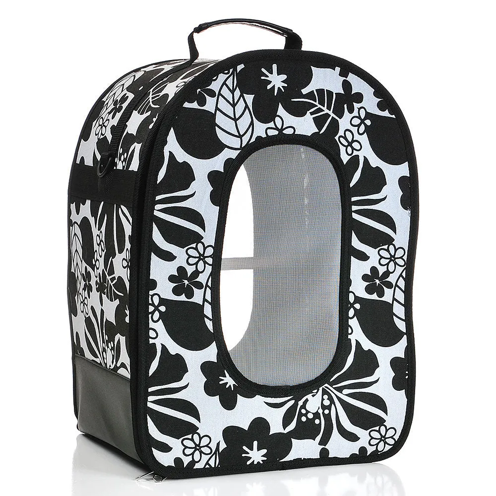 HB1506S Black - Small Soft Sided Travel Carrier - The Voyager