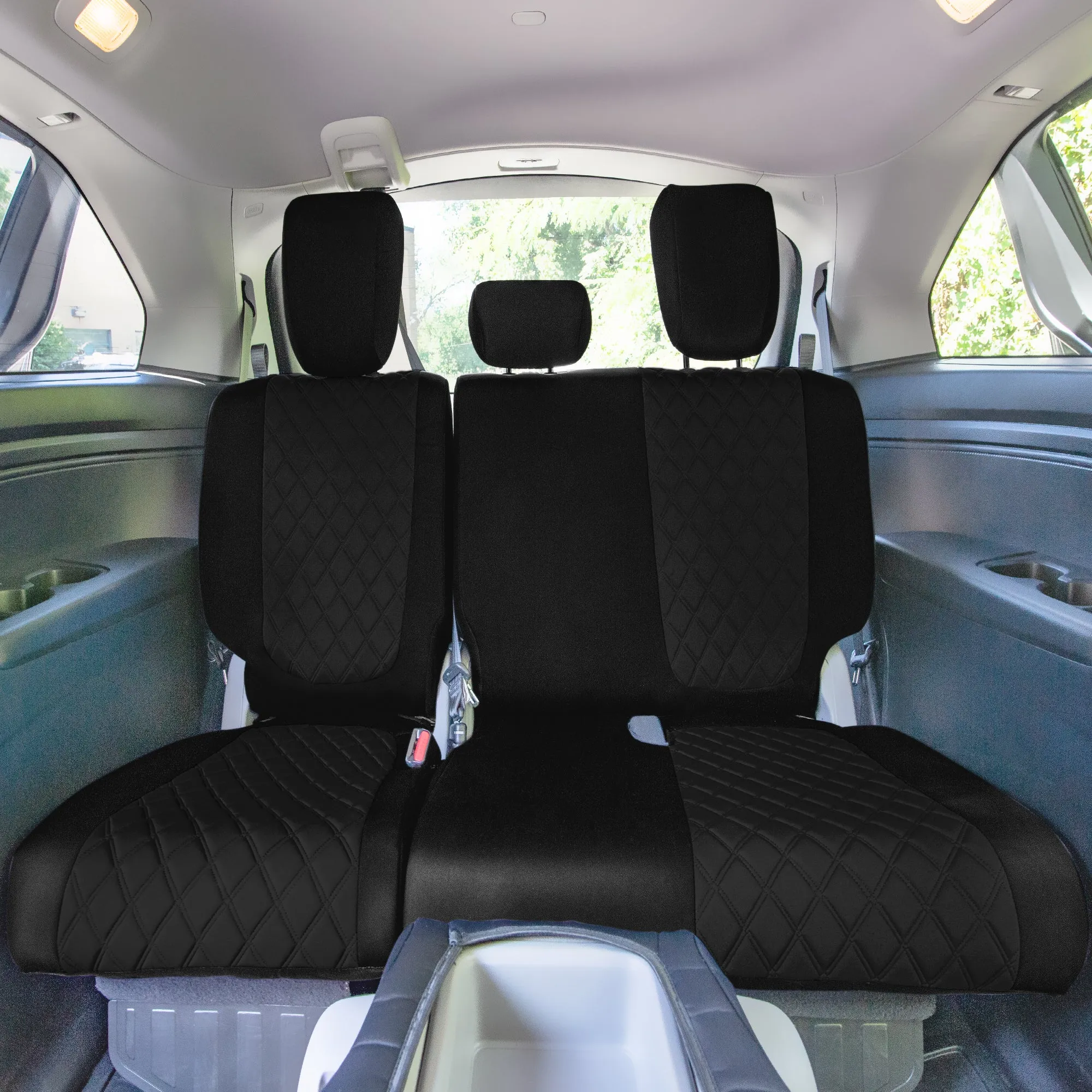 Honda Odyssey 2018 - 2025 - 3rd Row Seat Covers - Black Ultraflex Neoprene