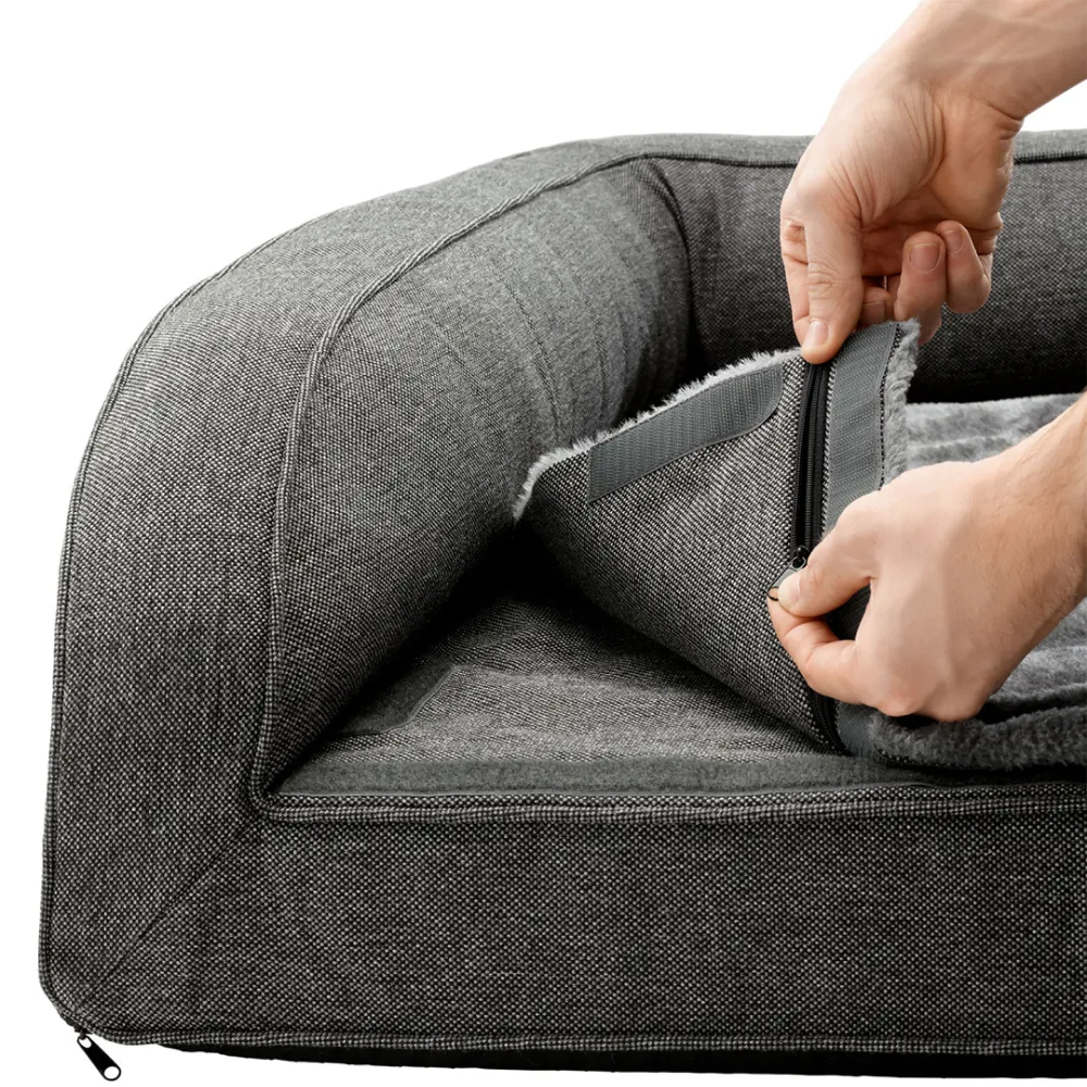 Hunter Livingston Orthopedic Sofa for Dogs (Grey)