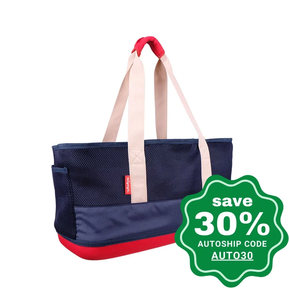 Ibiyaya - Breathable Dachshund Pet Carrier - Navy Blue