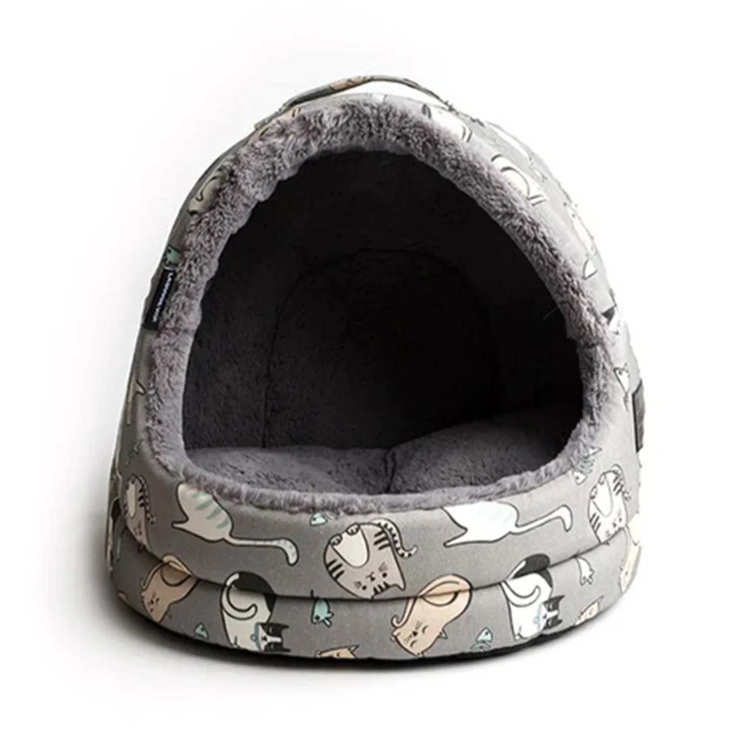 La Doggie Vita Kitten Around Hooded Cat House Igloo