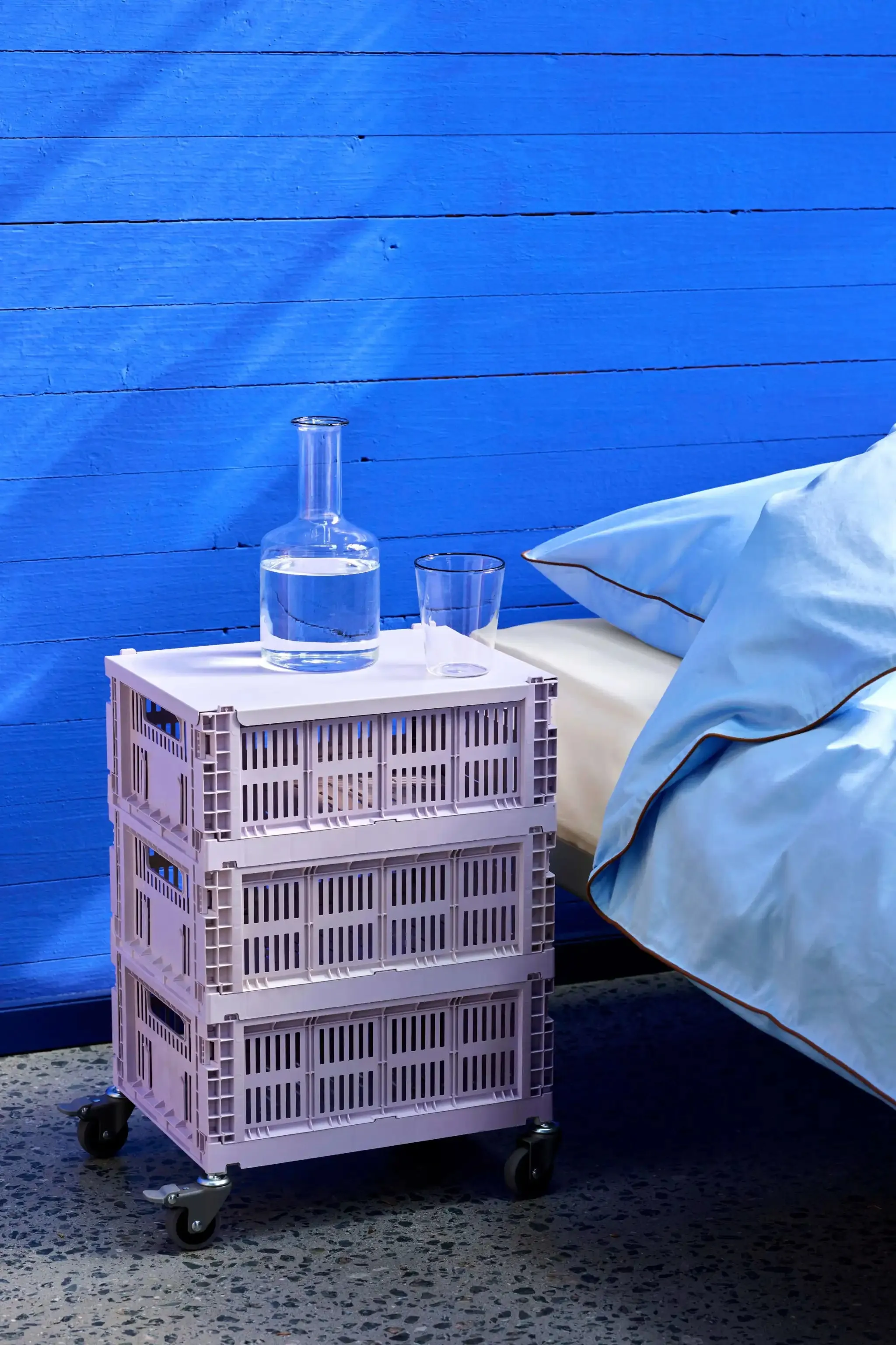Lid for Colour Crate | Large | Off White | Powder Coated Steel | by HAY