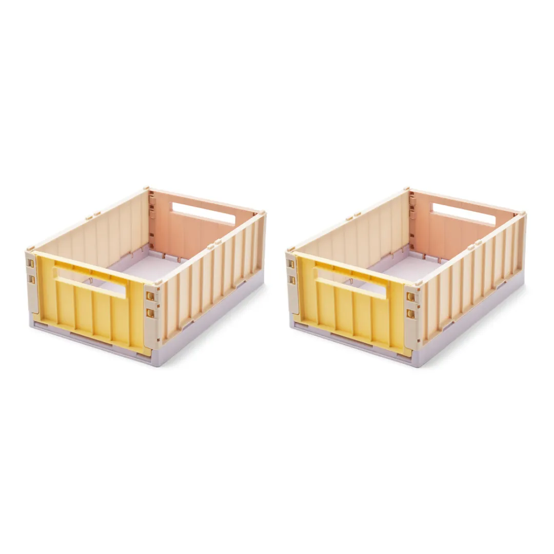 Liewood Weston Storage Box 2-Pack Medium | Jojoba Multi Mix