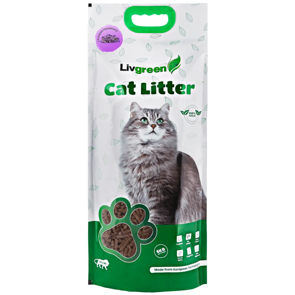 LivGreen Premium 3x Absorption Lavender Scented Cat Litter